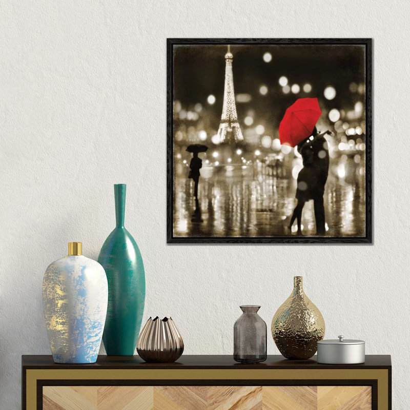 Kate Carrigan - Print on Canvas, 45.72 cm H x 45.72 cm W, Black Floater Framed