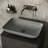 Lorca Gothic 22" L x 15" W x 5" H Gray Handmade Rectangular Vessel Bathroom Sink
