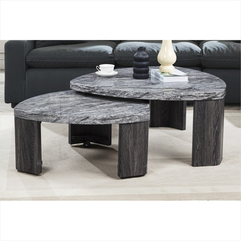 Ensemble de tables basses gigognes 3 pièces
