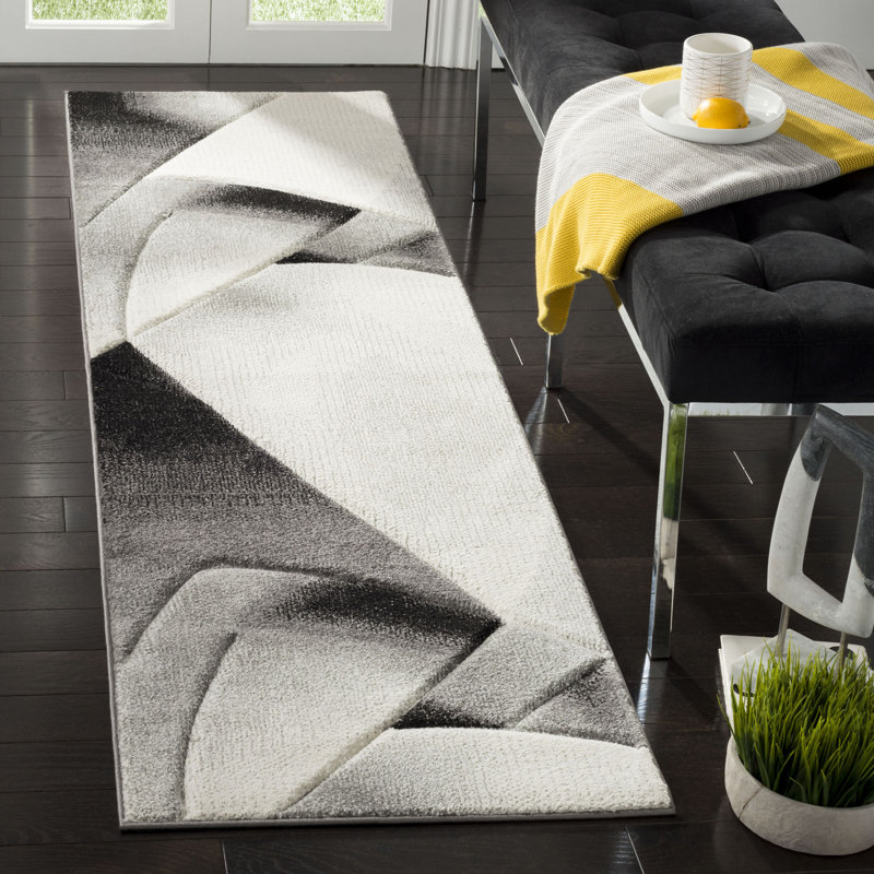 Vilica Performance Abstract Rug, Round 6'7"