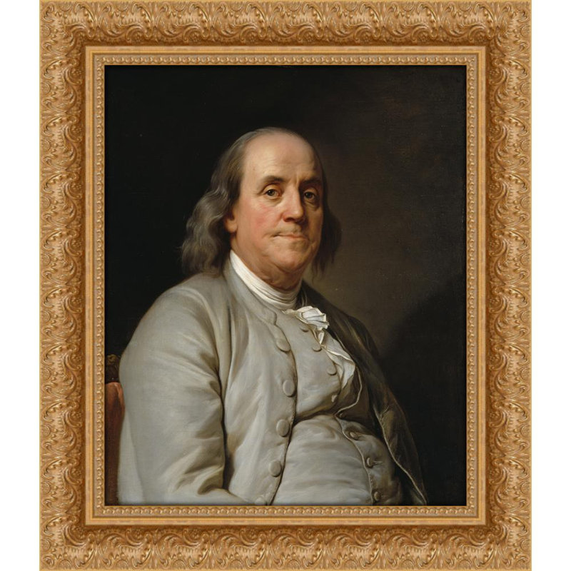 Benjamin Franklin, 17" H x 15" W