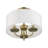 Sampson Linen Blend Semi Flush Mount-105759654