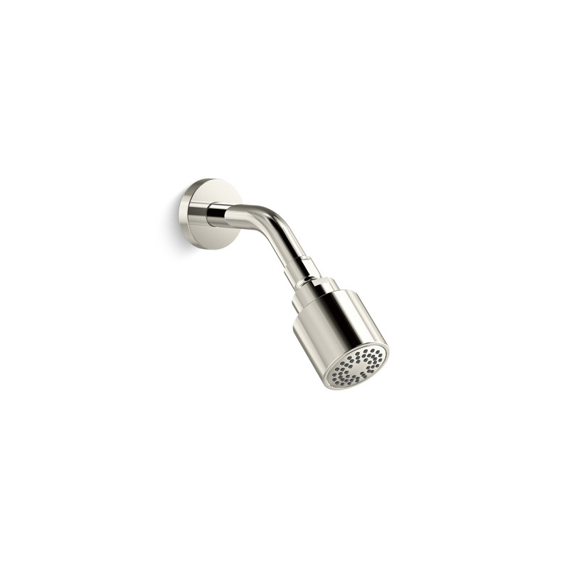 One Showerhead with Arm, Polished Nickel