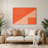 Minimalism 98 Orange Metal Wall Art-1454707060
