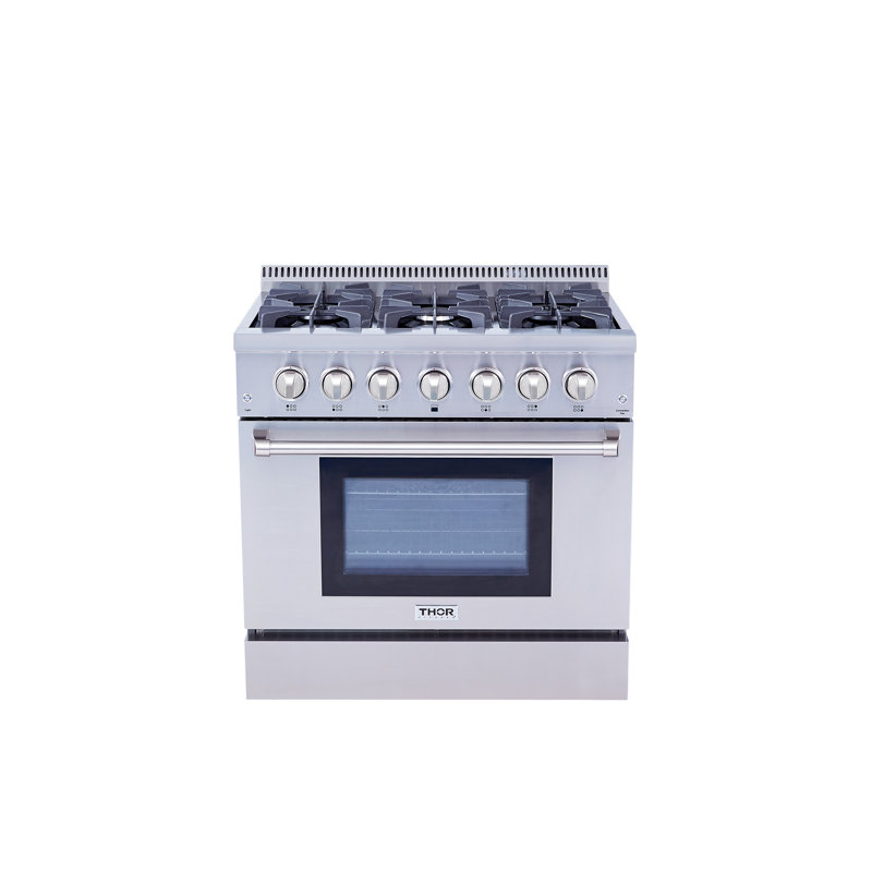 36" Slide-in Dual Fuel Range