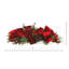 Holiday Arrangement With Hydrangeas, Ornaments And Bows