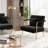30″ W Accent Armchair with Cozy Pillow-118445103