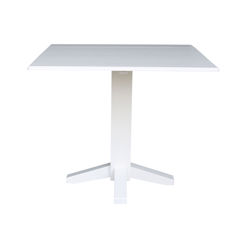 Table de salle à manger Lesha, Blanc / blanc