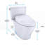 1.28 GPF Elongated One-Piece Toilet High Efficiency Flush (Seat Included)
