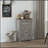Farmhouse Barn Door Accent Cabinet with Adjustable Shelf and Drawer, Perfect for Rustic Home Decor and Storage Solutions-128975510