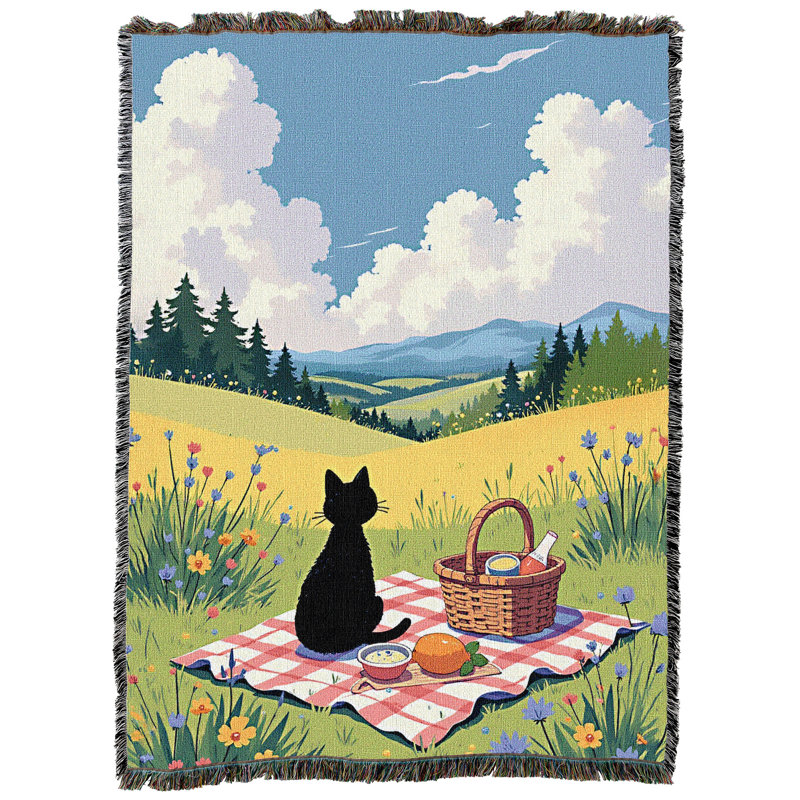 Jeté en coton Pure Country Weavers Wildflower Valley tissé à partir de coton - fabriqué aux États-Unis (62 x 82)