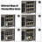 3-tier Wine Bar Cabinet With Led Lights For Kitchen, Living Room And Bar-1353443523