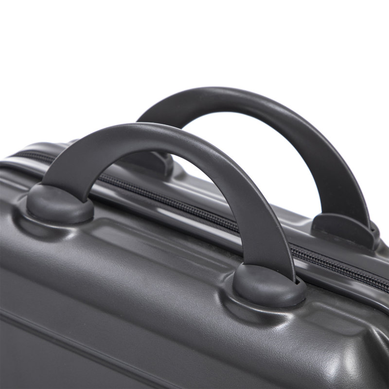 14 "/ 20" 2 pièces / ensemble dans un bagage à roulettes en ABS, 22.2" H x 14.4" W x 9.1 " D, Dark Gray