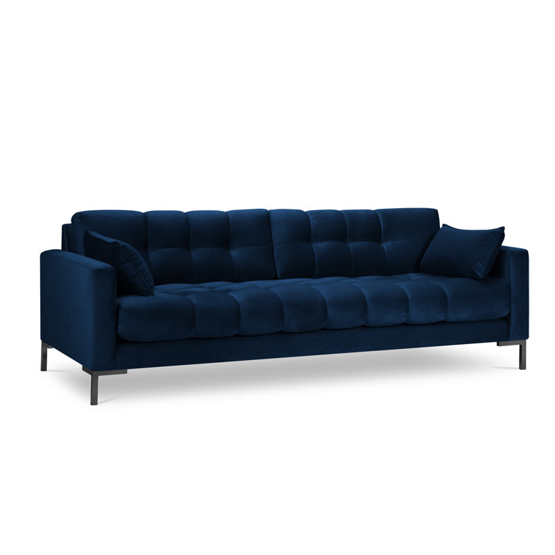 Adoraim 4 Seater Sofa, Blue, Black