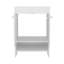 Meuble-lavabo de salle de bain avec lavabo, 2 portes, 2 tablettes, blanc-297455404