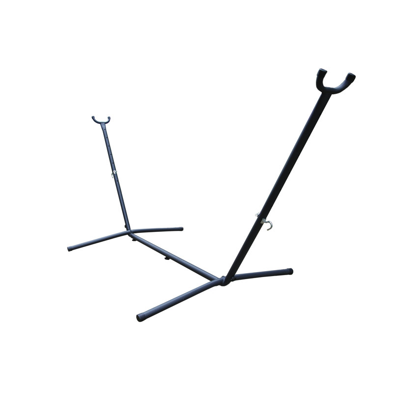 Carina Steel Standard Hammock Stand, Charcoal, 107cm H x 112cm W x 244cm D