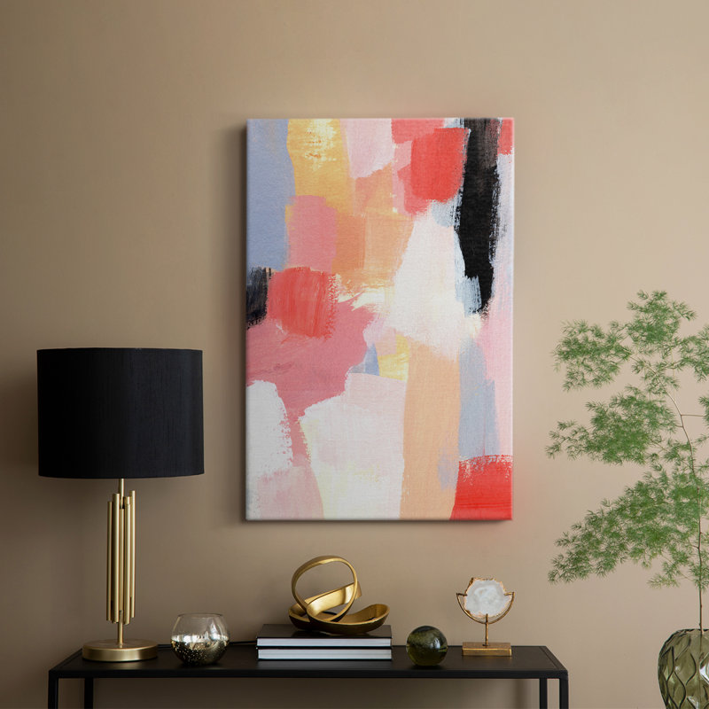 Aérien écarlate I - galerie Cavas sur mesure, H 27 po x l 18 po