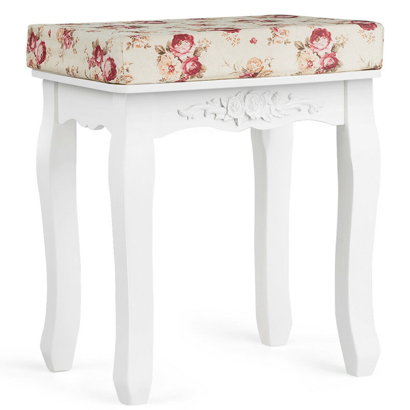 Solid + Manufactured Wood Accent Stool