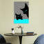 Black Cats Blue Eyes Minimalist Modern Cat Wall Art Print by WallChart Art Studio - Print-1766559768