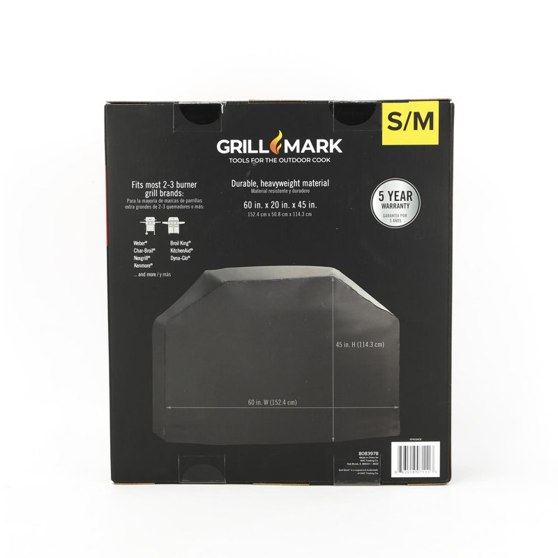 Grill Mark Universal Black Weather-Resistant Grill Cover