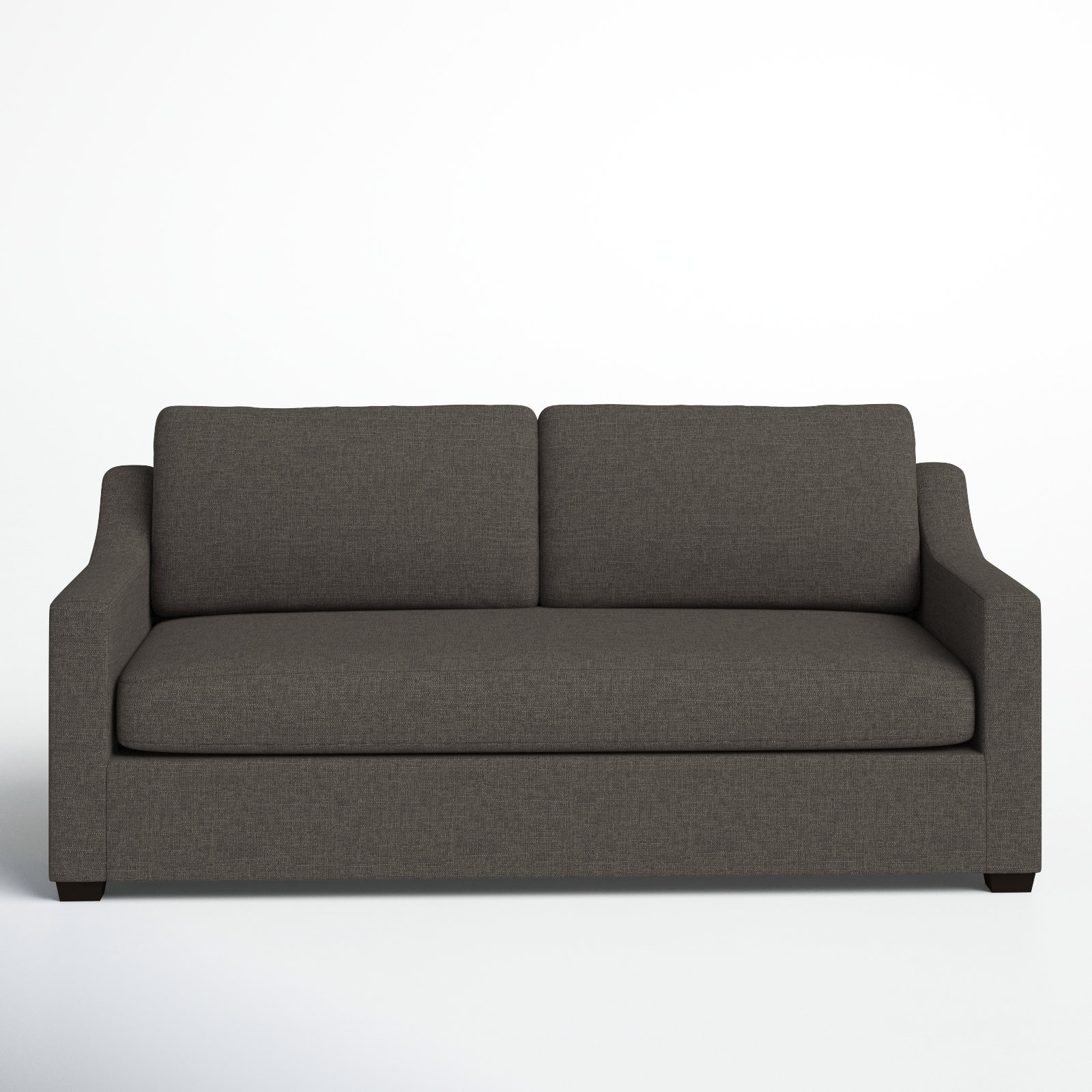 Cranbrook 88'' Upholstered Sofa, Drusky Charcoal Sustain® Basketweave
