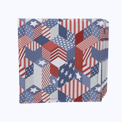Polyester Geometric Square Napkin