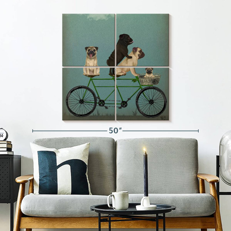 Brampt Pug Tandem, 32" H x 32" W