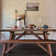 Cascais Rectangular 72'' Solid Wood Table with Farmhouse Base