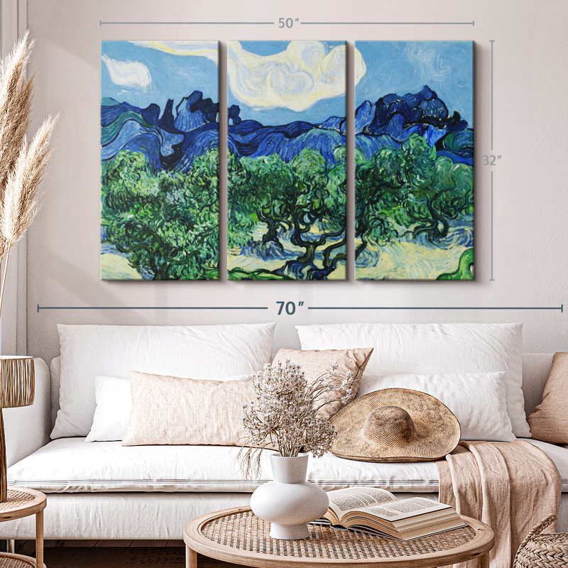 «The Olive Trees» sur, H 32 po x l 50 po