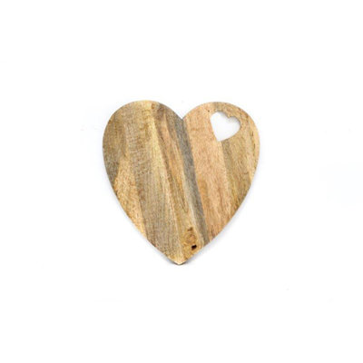 Heart Shaped Wooden Chopping Board 40Cm