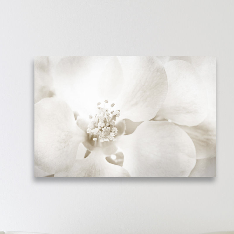 «Floral and Botanical Orchid Love», reproduction d'art graphique sur toile, H 24 po x l 36 po, Toile tendue, Sans cadre