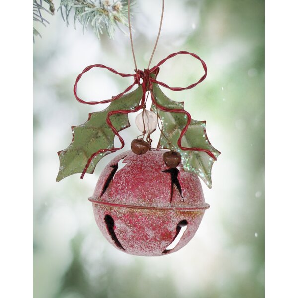 Large Christmas Jingle Bell Decoration, 4.5 X 5.5 Inch Rustic Red Jingle  Bell Hanging Christmas Tree Bell Ornament Metal Star Cutout Xmas Holiday