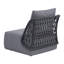 Chaise de patio avec coussins Lessing