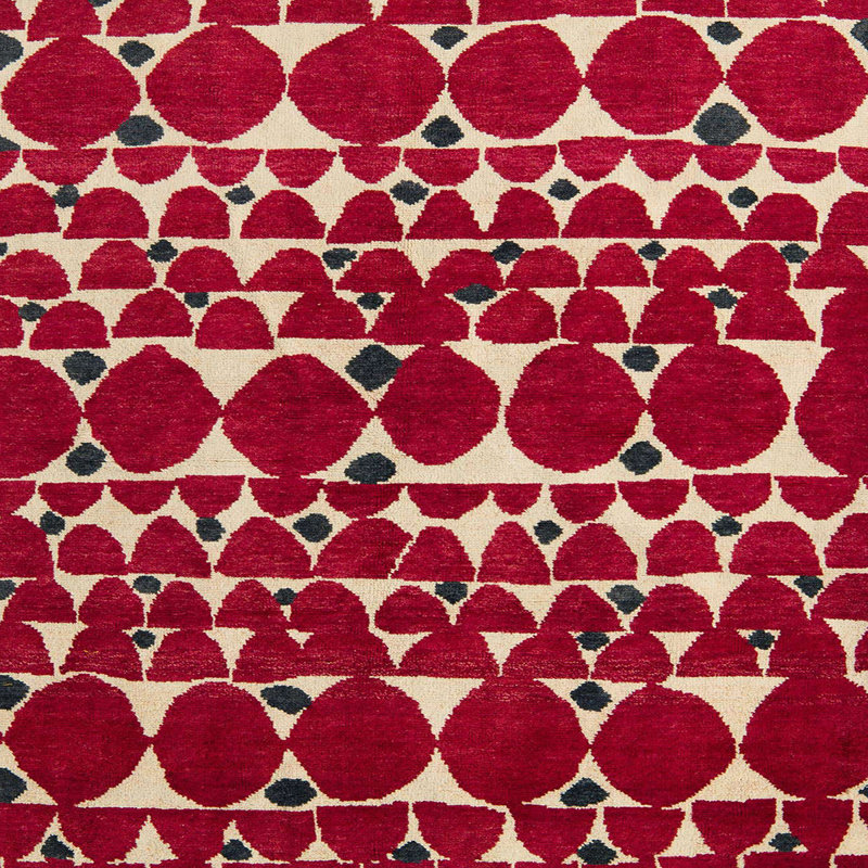 Tapis abstrait moderne 5200, Carré 6 pi