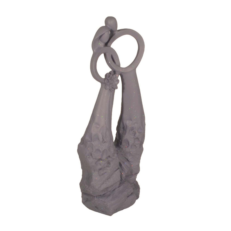 Chinook Weather Resistant Plastic Garden Statue, Grey Shimmer
