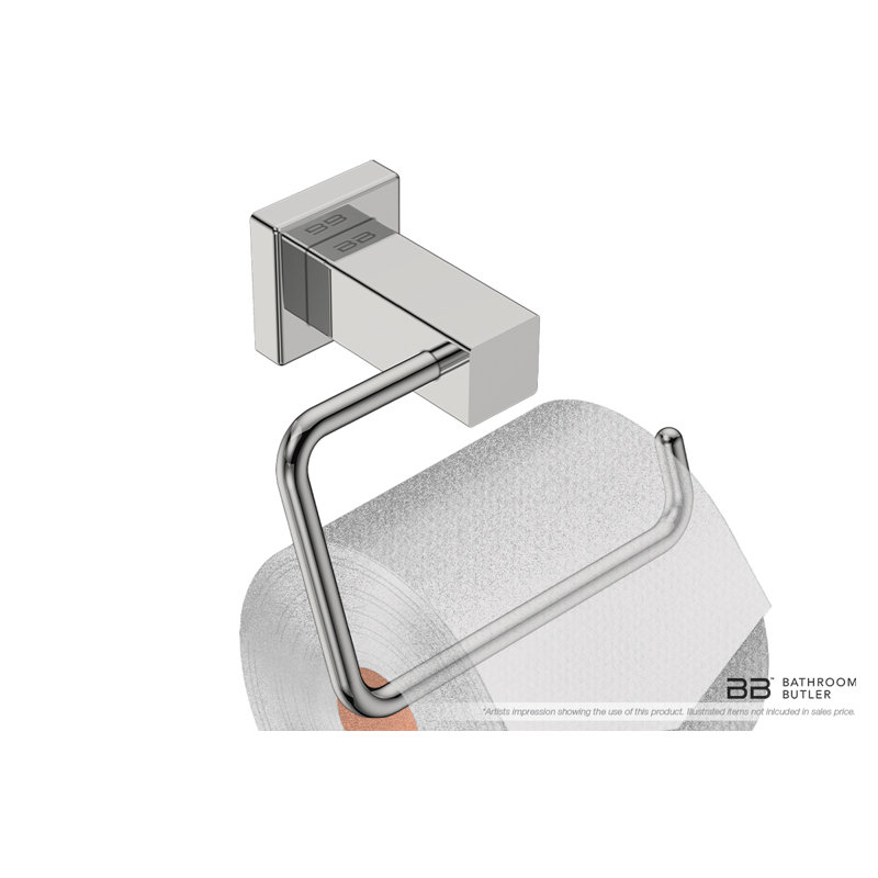 8500 Series Wall Mount Toilet Paper Holder, Polished Stainless Steel