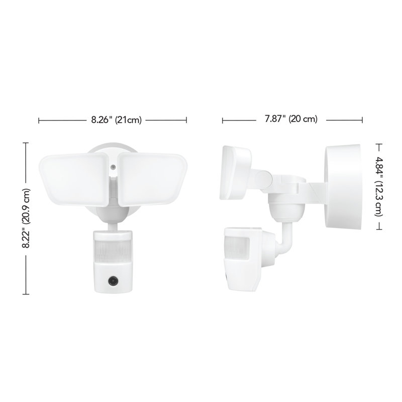 26-Watt LED Outdoor Security Flood Light with Motion Sensor