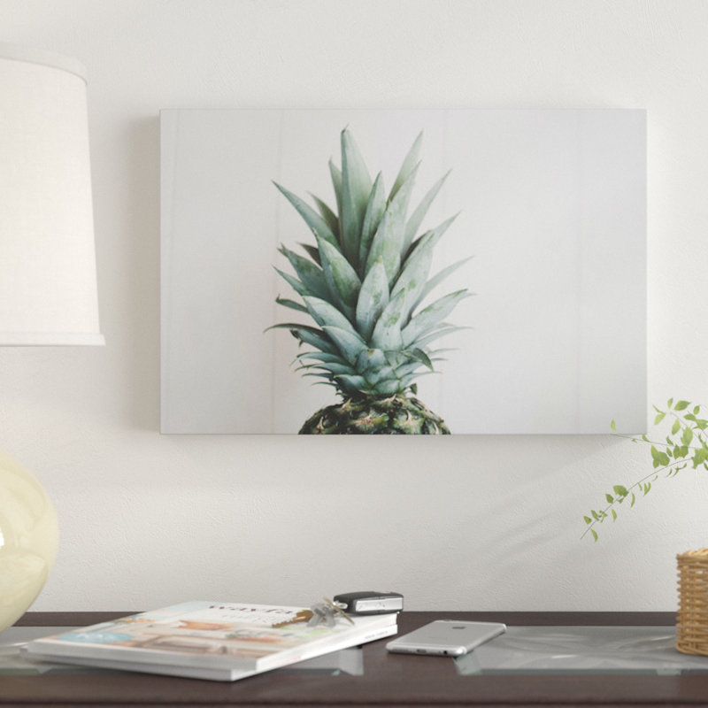 « ananas top ii », reproduction de photo sur toile, H 12 po x l 18 po x P 1,5 po, Toile tendue, Pas de tapis