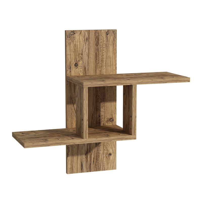 Evie-Sue 3 Piece Floating Shelf, Atlantic Pine
