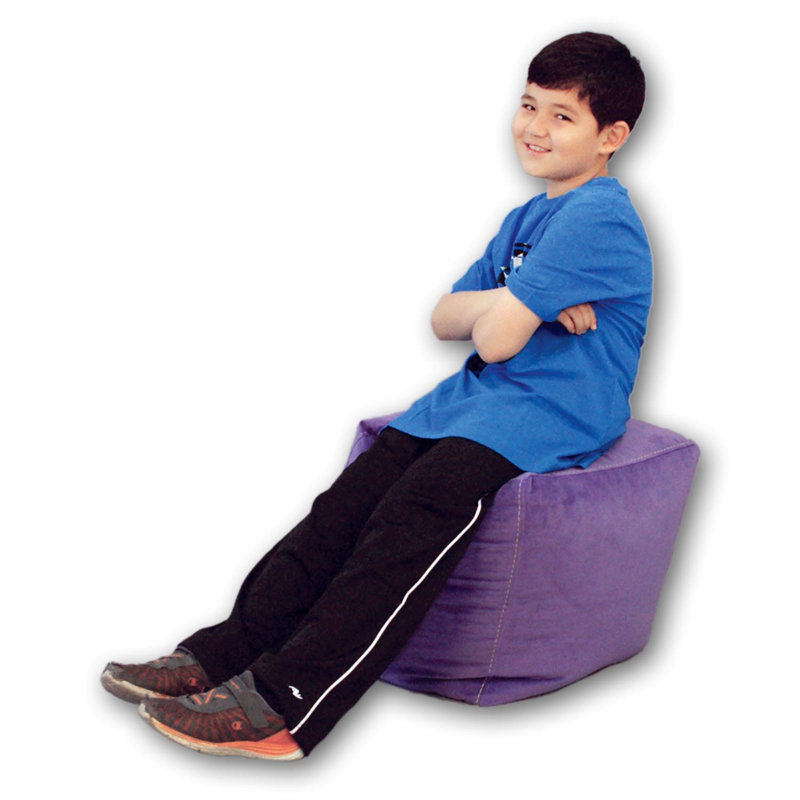 Petit fauteuil poire, Polyester mauve frisson