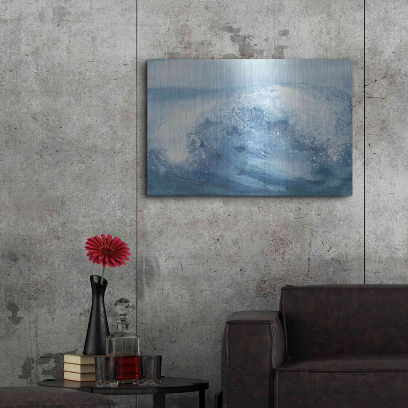 Brayden Studio «In the Blue IV» par Chris Paschke, art mural en métal, H 24 po x l 36 po