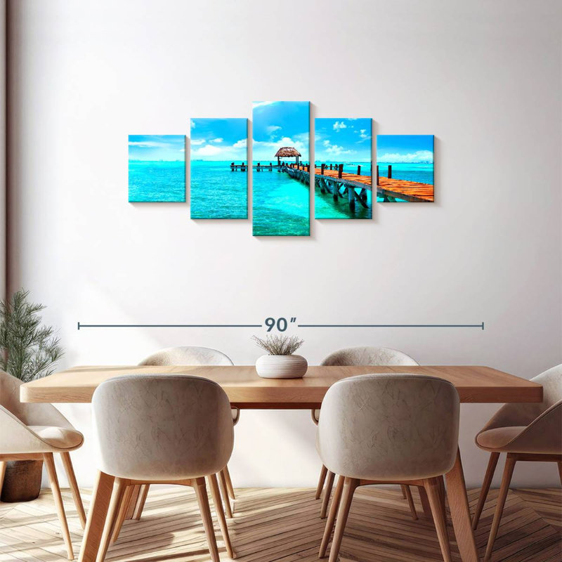 Caribbean Paradise, 30" H x 68" W