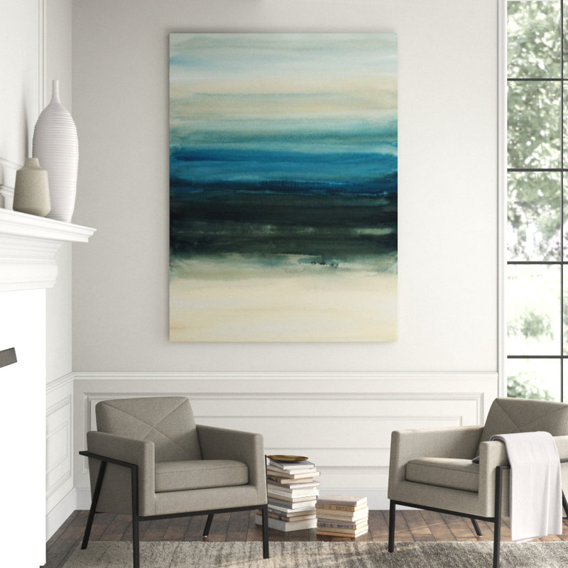 Above The Sea Painting by Sara Brown, Image Brush Gel, 49" H x 36" W