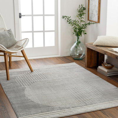 Reagyn Geometric Machine Woven Area Rug