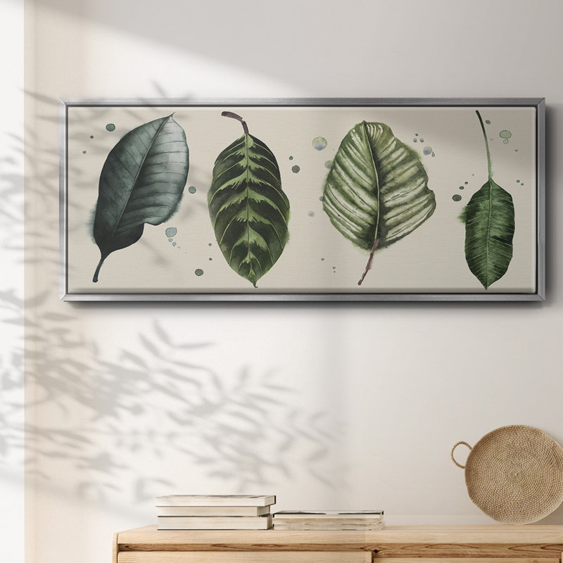 Palm Line- Framed Canvas