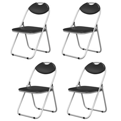 4 Pieces Portable Folding Dining Chairs Set With Carrying Handles