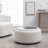 Savinien Upholstered Round Storage Ottoman-924381054