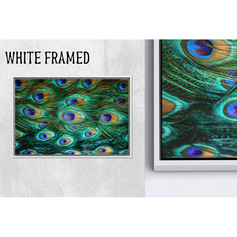 Impression sur toile de plumes de paon: art mural vibrant pour un décor élégant, 1P, 35,5 po H x 47,3 po l