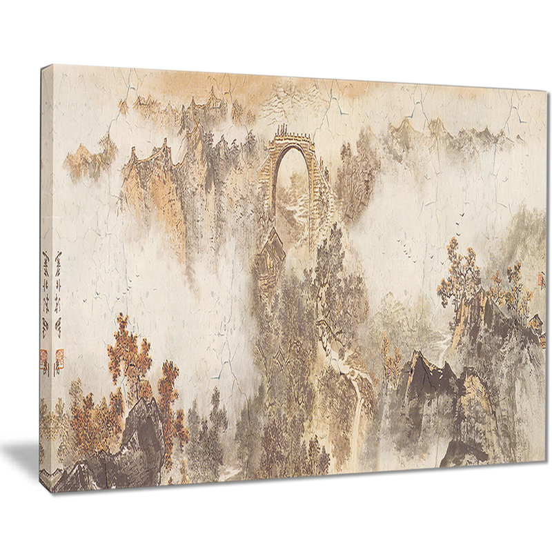 « nature de style rétro », impression sur toile tendue, H 30 po x l 40 po x P 1 po