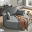 Fauteuil d'appoint pivotant surdimensionné-646453267-646454221